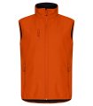 Heren Softshell Bodywarmer Clique Classic 0200911 Diep Oranje