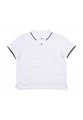 The Women?s Tipped Polo White/Navy