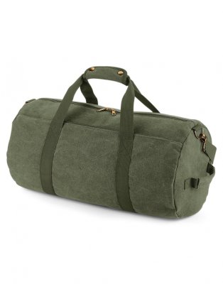 Reistas Vintage Canvas Barrel BagBase BG655