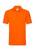 Goedkope Oranje Heren Poloshirt Fruit of the Loom premium