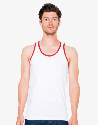 Heren Tanktop American Apparel Fine Jersey 2408W