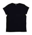 Men`s Organic Roll Sleeve T Black