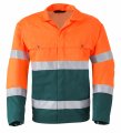 Havep werkjas High Visibility 5105 groen fluo oranje