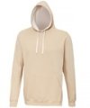 Heren Hoodie AWDis varsity JH003 Desert-sand-vanilla-milkshake