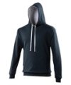 Heren Hoodie AWDis varsity JH003 New French Navy-Heather Grey