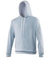 Heren Hoodie AWDis varsity JH003 Sky-Arctic White