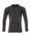 MASCOT® ACCELERATE Lange mouwen poloshirts; Poloshirts; Werkpoloshirts; Polosweatshirts; Werkkleding donkerantraciet-melêe/zwart