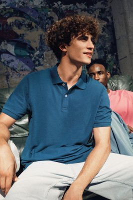 Heren polo Native Spirit Ecologische in piquétricot