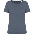 Dames T-shirt Native Spirit Ecologisch verwassen Mineral Grey