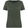 Dames T-shirt Native Spirit Ecologisch verwassen Organic Khaki