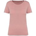 Dames T-shirt Native Spirit Ecologisch verwassen Petal Rose