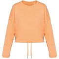 Dames Sweater Native Spirit Ecologische cropped Apricot