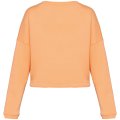 Dames Sweater Native Spirit Ecologische cropped Apricot