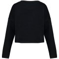 Dames Sweater Native Spirit Ecologische cropped Black