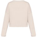 Dames Sweater Native Spirit Ecologische cropped Ivory