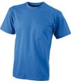 T-shirt James & Nicholson Men's Round-T Pocket JN920 Royal