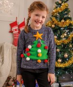 Kinder Kersttrui Kerstboom CJ151
