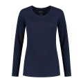 Dames T-shirt Lange mouw Santino Juna real navy