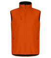Heren Softshell Bodywarmer Clique Classic 0200911 Diep Oranje