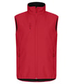 Heren Softshell Bodywarmer Clique Classic 0200911 Rood