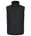 Heren Softshell Bodywarmer Clique Classic 0200911 Zwart