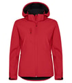 Dames hoodie Softshell Jas Clique Classic 0200917 Rood