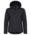 Dames hoodie Softshell Jas Clique Classic 0200917 Zwart