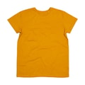 Men`s Organic Roll Sleeve T Mustard