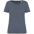 Dames T-shirt Native Spirit Ecologisch verwassen Mineral Grey