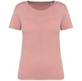 Dames T-shirt Native Spirit Ecologisch verwassen Petal Rose
