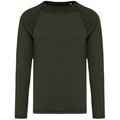 Heren T-shirt Native Spirit Ecologisch lange mouwen NS338 Washed Organic Khaki