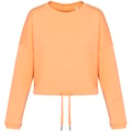 Dames Sweater Native Spirit Ecologische cropped Apricot