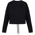 Dames Sweater Native Spirit Ecologische cropped Black