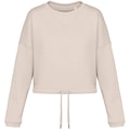 Dames Sweater Native Spirit Ecologische cropped Ivory