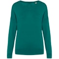 Ecologische damestrui met V-hals van lyocell Gemstone Green