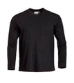 Heren T-shirt Lange Mouw Santino James Zwart