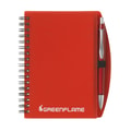 NoteBook A6 notitieboek transparant rood