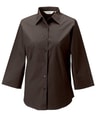 Dames blouse 3-4 mouw Russell 946F chocolate