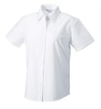 Dames blouse korte mouw Oxford Russell 933F white