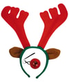 Muts Reindeer Headband with flash nose AR 4004 Rood