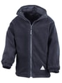 Jassen Junior Reversible Stormproof Jacket Result R160JY fleece navy