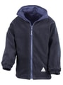Jassen Junior Reversible Stormproof Jacket Result R160JY fleece royal - navy
