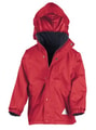Jassen Junior Reversible Stormproof Jacket Result R160JY red-navy