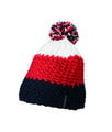 Muts Crocheted with Pompon MB7940 navy/red/white