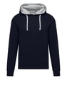 Heren Hoodie Contrast SG SGO24M Zwart-Licht Oxford