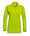 Dames polo lange mouw Santino Matt Lime