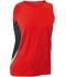 Loop shirt JN389 Men's Running Tank rood-zwart