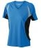 Loop shirt JN390 Ladie's Running T royal-zwart