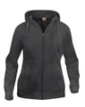 Dames Hoodie Basic Full Zip Clique 021035 antraciet melange