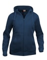 Dames Hoodie Basic Full Zip Clique 021035 navy